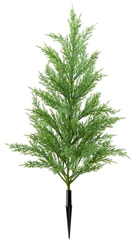 Milageto Artificial and Cypress Tree Outdoor Christmas Decoration with Ground Realistic Cypress Plant for Front Porch Gift
