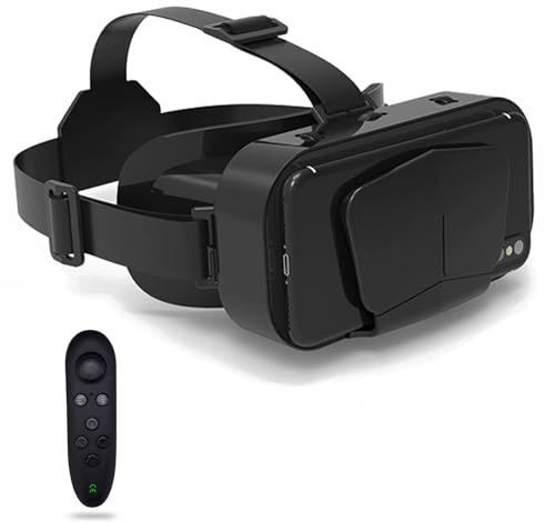 VR Brille, 3D Virtual Reality Headset Mit HD-Anti-Blaulicht-Linsen, VR Glasses Augenschutz Brille PC Unterhaltung, für iPhone Samsung Android 4,7–7,2 Zoll(F)