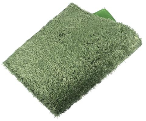 Cabilock Alfombra para Reptiles y Anfibios 40x25 Cm, Sustrato Falso Césped para Terrarios, Estera Hidratante para Tortugas, Ranas y Lagartos, Revestimiento Reutilizable para Mascotas