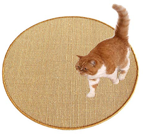 Kettelservice-Metzker Sisal Kratzmatte I Kratzteppich aus 100% Sisal I in verschiedenen Größen 100 cm rund