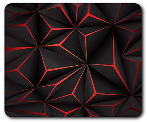 Black & Red Futuristic Mouse Mat Pad Computer PC Laptop Gaming Office Home Desk Accessory Gadget 12953