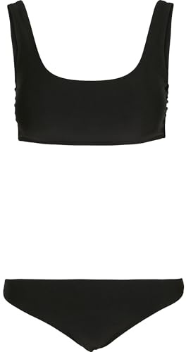 Urban Classics Damen Ladies Tanktop Bademode Bikini-Set, Black, L