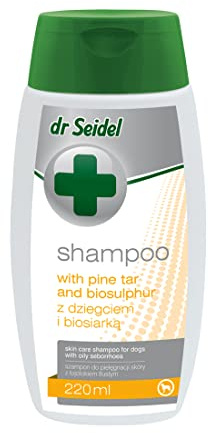 DR SEIDEL schampo med tjära och svavel 220 ml ett utmärkt vårdpreparat för behandling av hudproblem som klåda och fet seborré