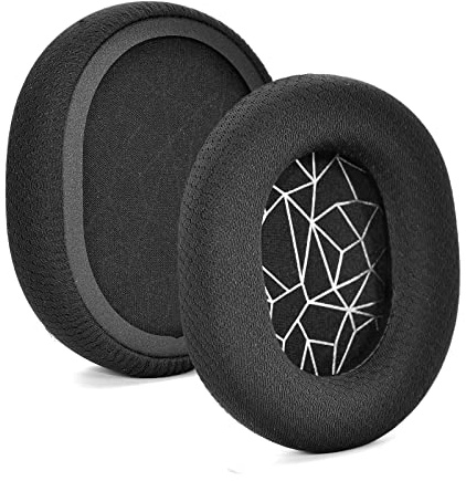 Yizhet Coussinets d'oreille Coussins de Remplacement Compatible avec Casque SteelSeries Arctis 3 Arctis 5 Arctis 7 Arctis 9X Arctis Pro (Noir+Argent)