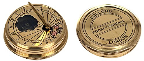 BY SIGRIS Reloj Solar/Brújula Bolsillo Decoración Náutico Colección World Map Signes Grimalt Decor and Go