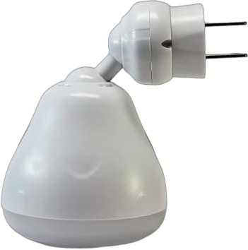 Carrismann Bright Night Light LED Motion and Light Sensor AC Outlet Plug-in Flexible Neck Rotatable PIR Automatic Lamp Dusk to Dawn (5, Watts)