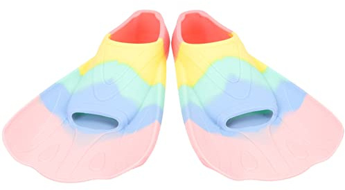 BESPORTBLE Kid's Swimming Fins Lap Swimming Flippers Flexible Silicone Fins Durable for Long Use