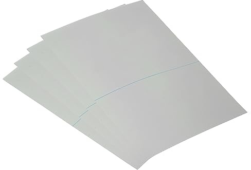 PATIKIL 7.9 Polarisierte Folie Blätter 4 Packung Kleber Polarisator Linearer Polfilter 16.3x12.4cm für Bildschirm Fotografie Beleuchtung 0°