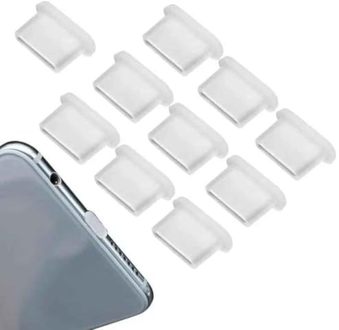 USB C Anti Dust Plugs, Premium Protective Silicone Anti-Dust Protector, Dust Cover for All USB Type C Charging Port of Smartphones Tablet, and Laptops (10)