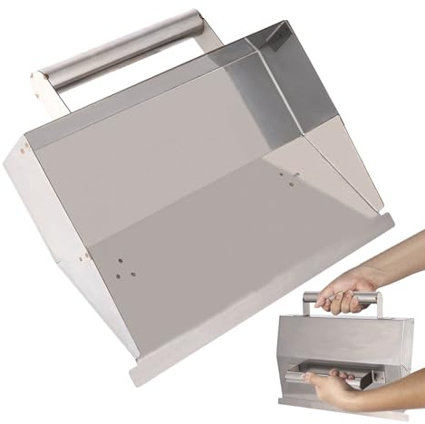 Raschietto per intonaco, raschietto per intonaco, spatola in acciaio inossidabile, raschietto per stucco, raschietto da parete per finitura raschiatura gesso, 32,5 x 20,5 x 5 cm