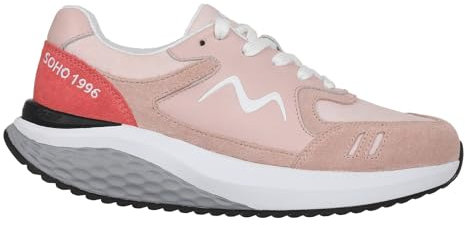 MBT Soho 1996 Zapatillas Casual para Mujer Estilo Moderno. Deportivas Anatómicas y Cómodas. Calzado Fisiológico Confort y Estabilidad con Suela Curva. Sneakers con Cordón. Color Rosa