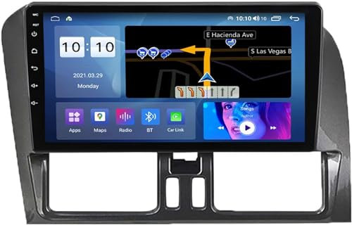 ZCRKEJI Aggiornamento Lettore Video multimediale per Auto per Volvo XC60 I 2008-2013, autoradio Touchscreen da 9 Pollici, unità di Navigazione GPS con Carplay Android Auto, Radio da cruscotto per au