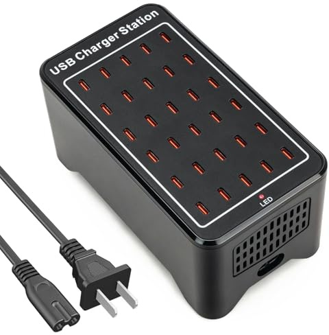 USB C Charger Station 150W, 30 Port USB Charger Block USB Charging Hub, Multiport USB C Charger Desktop Charger Compatible with iPhone 16/15/14/13/12/11, iPad, Tablets, Samsung GalaxyS23 S22,Phone