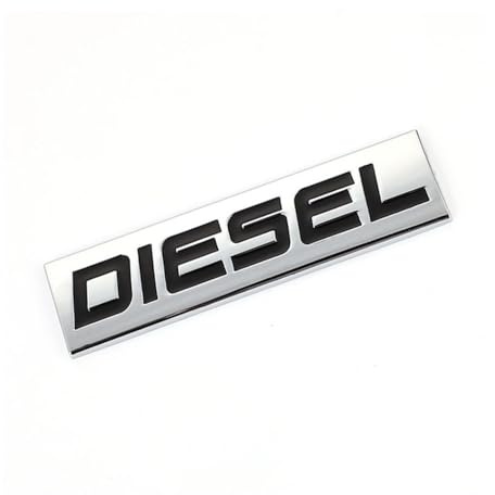 Xingyue Aile 1Pc Adesivo per Auto con Logo Diesel Emblema Distintivo Decalcomanie in Metallo 3D Decorazione di Bellezza per Auto(Nero)