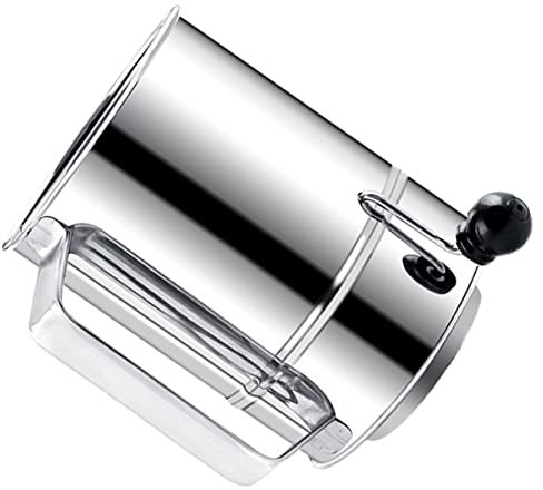 Amosfun Handheld Flour Sifter Stainless Steel Mesh Sifter for Baking Fine Flour Sieve Sifting Strainer for Home Cake Baking
