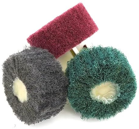 Dunxiles 2 Zoll Klett-Scheuerschwämme, Robustes Nylon-Polierpad Zum Schleifen Von Fugenmörtel, Teppichen Und Wannen In Küche Und Bad, 240, Reinigungswerkzeug