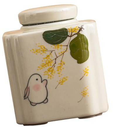 JISADER Recipiente pequeño para té, Caja de Almacenamiento, Organizador de Escritorio, Tarro con Tapas para restaurantes, Especias, azúcar, Alimentos Secos y