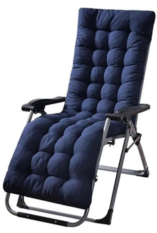 USOHJZ Deckchair Cushion Patio Chaise Lounge Cushions Sun Lounger Cushions Pad Lounge Chair Cushion for Travel Holiday Indoor Outdoor Outdoor Cushions For Chairs(Blue)