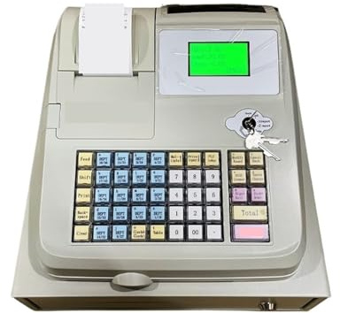 Registrierkasse. Elektronisches Register Mit Schubladenbox, Intellintes Register, Computer, Digitales LED-Display .POS-Maschine