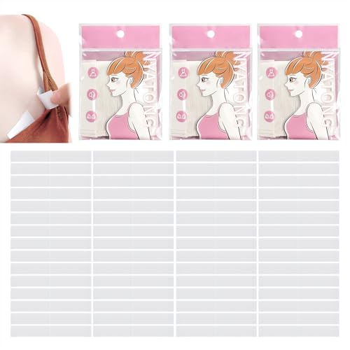 216 Pièces Fashion Tape Double Face, Body Tape Transparent Adhésif Corps & Vêtements, Garment Tape Invisible, Bande pour Soutien-Gorge et Scotch Double Face Peau, Idéal pour Usage Quotidien