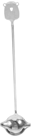 TOGEVAL Cuchara para Salsa de Acero Inoxidable con Mango Diseño Ergonómico para Zurdos y Diestros Cucharón Versátil para Cocina Profesional Dispensador de Salsas y Gravies