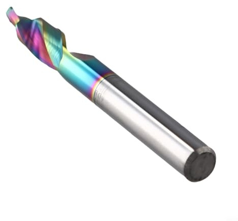 Punta per trapano a gradini in acciaio, trapano a due stadi per smussare viti M12, elevata durezza e resistenza all'usura per CNC, centro di lavoro e macchina per incisione, 1 pezzo, 4,2-8,0