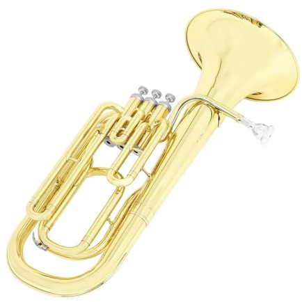 Euphonium 3 Tasten Euphonium Bb Vertikales Baritonhorn Messingkörper Tenor Musikinstrumente Mit Kofferhandschuhen