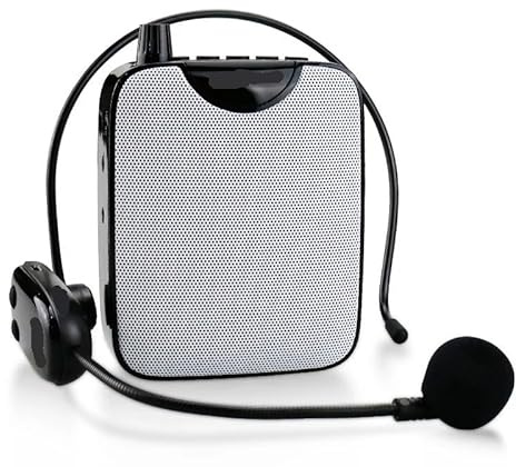 BINGNU Sprachverstärker, Tragbarer Bluetooth-Sprachverstärker for Lehrer-Megaphon mit kabelgebundenem Mikrofon