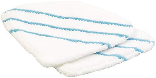 Sichler Haushaltsgeräte Zubehör zu Dampf-Besen: 2er-Set Ersatz-Mikrofaser-Bezüge für klappbaren Dampfbesen DB-340 (V2) (Hand-Dampfreiniger mit Dampfmopps, Dampfbesen zum Boden reinigen, Bürste)