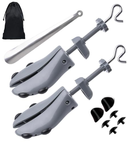 LANNEY Shoe Stretcher - 4 Ways for Men Wide Feet Adjustable Stretch Width and Length Shoe Tree Shaper Shoe Widener Expander