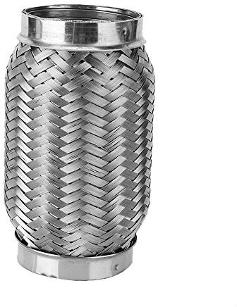 KIMISS Tubo de ble de acero inoxidable, para sistemas de, interior corrugado 2.5x6 pulgadas, punta de trenzada