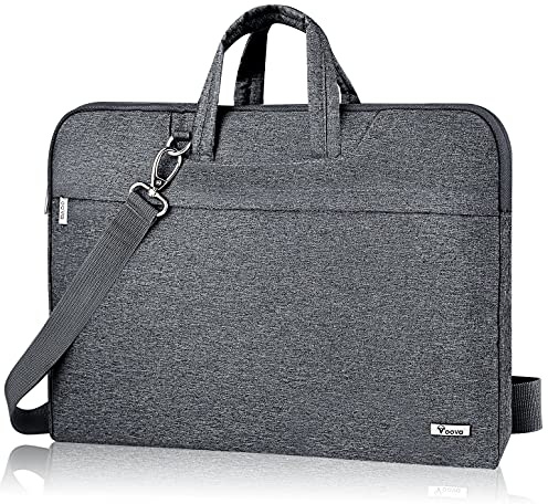 Voova 13.3-13 inch Laptop Shoulder Bag MacBook Sleeve, Computer Bags | Compatible with MacBook Pro 14, HP, Dell, Lenovo, Asus, Side Open Messenger Bag with Handle Removable Strap