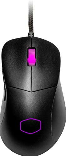 Cooler Master MM730 Souris Gamer RGB-LED Filaire Ultralégère 48g - Capteur Optique 16K DPI PMW3389, Switches Optiques 70 Millions de Clics, MasterPlus+ (32K DPI, PC Seulement), Ergonomique - Noir Mat