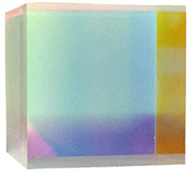 Optisches Glas Rgb Dispersionsprisma X-cube 10x10x10 Mm | Kristall, für Lichtbrechung im Forschungs und Schulunterricht, auch Kunstdeko
