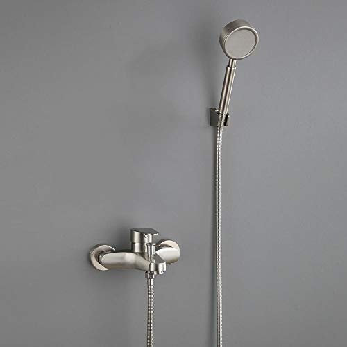 Amzon Brand-chicstyleme Badewannenarmatur mit Handbrause,Klassisch Badewannen Amaturen Set Wannenarmatur mit Brause Dusche Mischbatterie Badewanne Dual Function 150 cm Schlauch (kein Schieberegler)