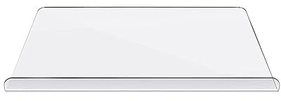 Clear Acrylic Cutting Board with Lip Non-Slip Acrylic Transparent Chopping Boards for Kitchen Counter Dishwasher Kitchens Accessories (60x45cm 5mm, L)