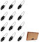 12 PCS Marcos Soporte, Soporte Marcos Mesa Metálico Caballete Con 24 Tornillos Soporte Para Tableta, Marco de Fotos Vertical
