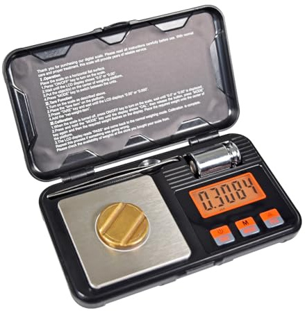 Mercury | Digital Pocket Scale - 50g / 0.001g Mini Pocket Kitchen Weighing Scales With Back-Lit Screen, Accuracy and Precision Scales for Jewellery, Gold, Food, Coffee, Herb, Coins