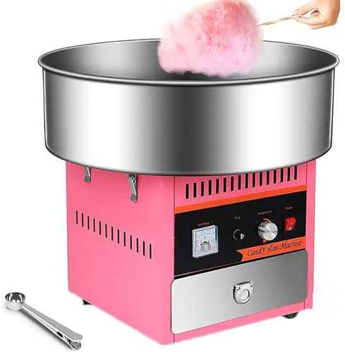 RayGenius Machine à Barbe à Papa, Machine Professionnelle à fabriquer de la Barbe à Papa, 1-Click Start Cotton Candy Makin。