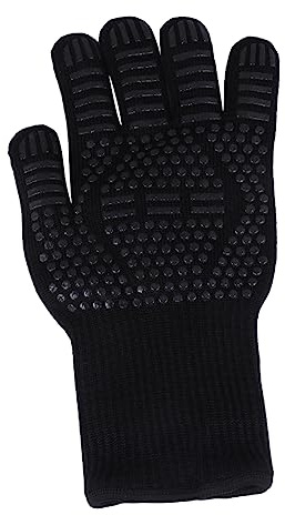 LALADEFIEE Heat Resistant Silicone Gloves Non-slip Oven Mitt Bbq Grilling Pot Holder for Kitchen Cooking Blue