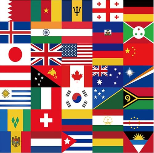 40Pcs International Flag Napkins, World Country Flags Serviettes for International Feast, Football & European Sports Events, Party Decorations
