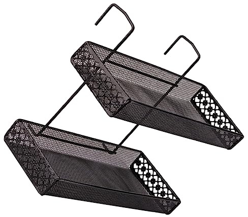 Happyyami Pflanzenregal aus Kohlenstoffstahl Mehrschichtiger Pflanzenhalter Hängend Schwarzes Einfach zu Verstauen und Platzsparend für Büro und Zuhause für Blumentöpfe