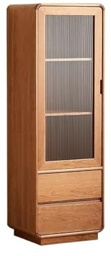 Mobili Bar per la Casa Mobiletto portabottiglie in Legno massello di ciliegio, 50x40x150cm, libreria da Terra for Soggiorno Mobile per Liquori
