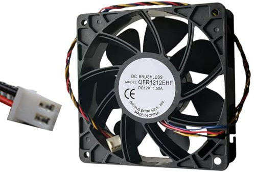 120mm 12V 1.5A 12038 120mmx38mm 4.72inch High Speed Double Bearing Fan 197.2CFM Brushless PC Computer CPU Exhaust Fan Computer Case Accessories