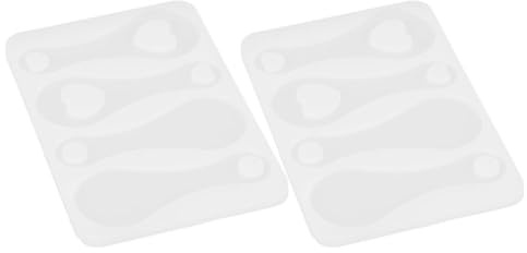 DECHOUS Moule à Jetons de Chariot en Silicone Lot de 2 Pièces Moule Soi-Même pour Porte-Clés Effet Miroir Brillant Matériau Silicone Solide pour Décoration DIY