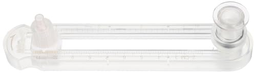 IWOWHERO Taglierina Circolare per Carta Regolabile Compasso, Strumento Rotante per Taglio Preciso di Cerchi, Utensile Artigianale Compatto per Scrapbooking e Lavori di Carta