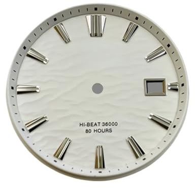 ATOMUSERLY Esfera Ondulada de Agua GS 33,5mm, sin Efecto Luminoso for Accesorios Reloj mecánico Calibre NH35, 1 ud