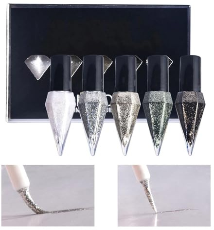 Delineador de sombras maquillaje purpurina impermeable 5 colores