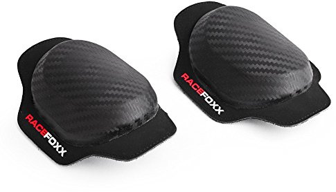 RACEFOXX Knieschleifer, Knieprotektor, Schleifer, Protektor, Lederkombi, Paar, Carbonoptik, Carbon
