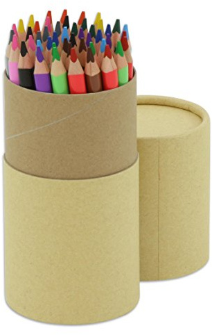 Betzold Buntstifte-Set - Dicke Dreikantstifte in Rundbox 17,5 cm lang, Malstifte für Lernende